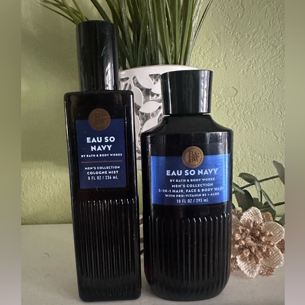 Bath & Body Works Eau So Navy Men's Collection - Black and Blue